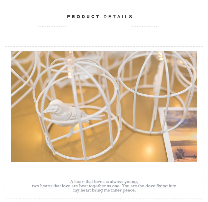 Bird In The Bird Cage Led String Lights Night Light Holiday Lighting For Garland Fairy Christmas Tree Wedding Party Decoration Bird In The Bird Cage Led String Lights Night Light Holiday Lighting For Garland Fairy Christmas Tree Wedding Party Decoration