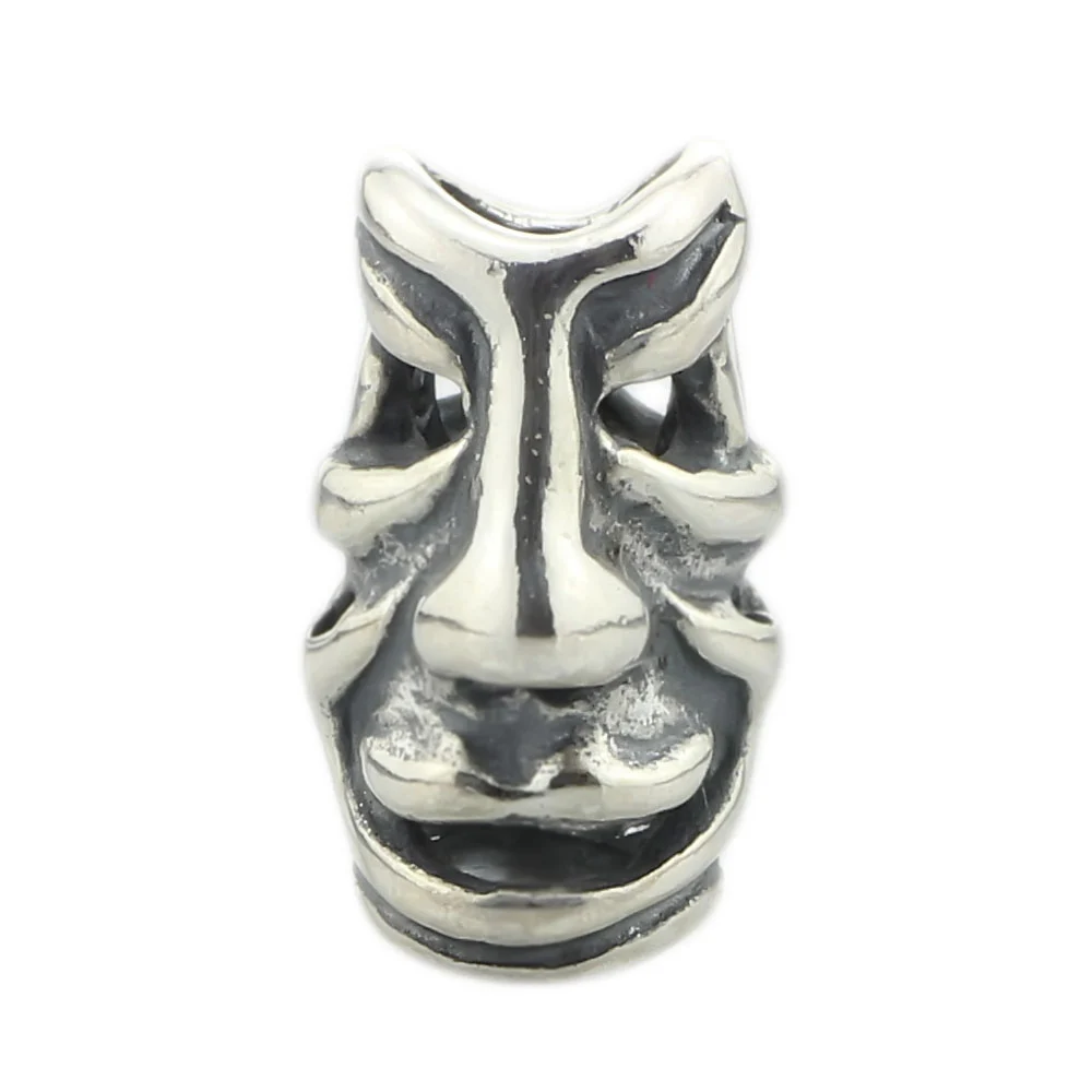 Grimace &amp Funny Face Charm Bead Стерлинговое Серебро 925 пробы Подвески Ювелирные изделия