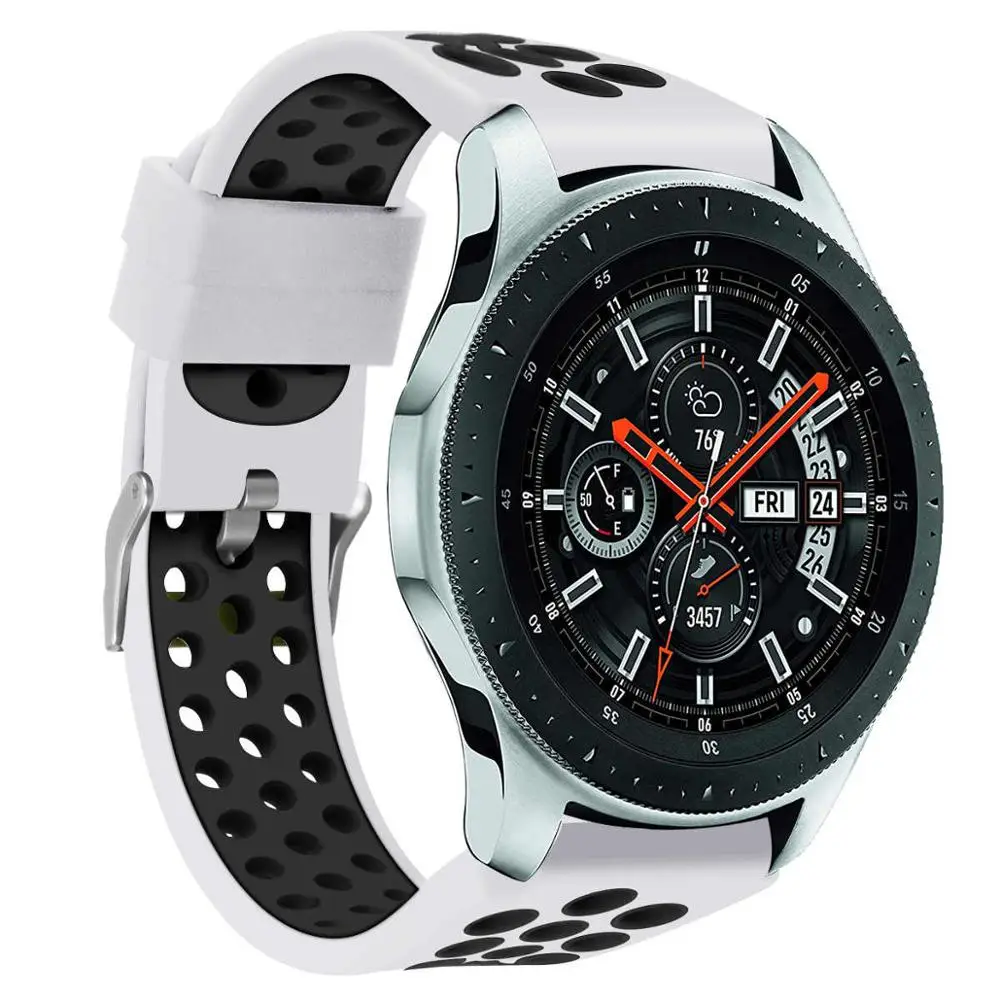 11 22 мм силиконовый спортивный ремешок для samsung Galaxy Watch 46 мм gear S3 классические часы huawei сменный ремешок для часов 91012 - Цвет ремешка: 11