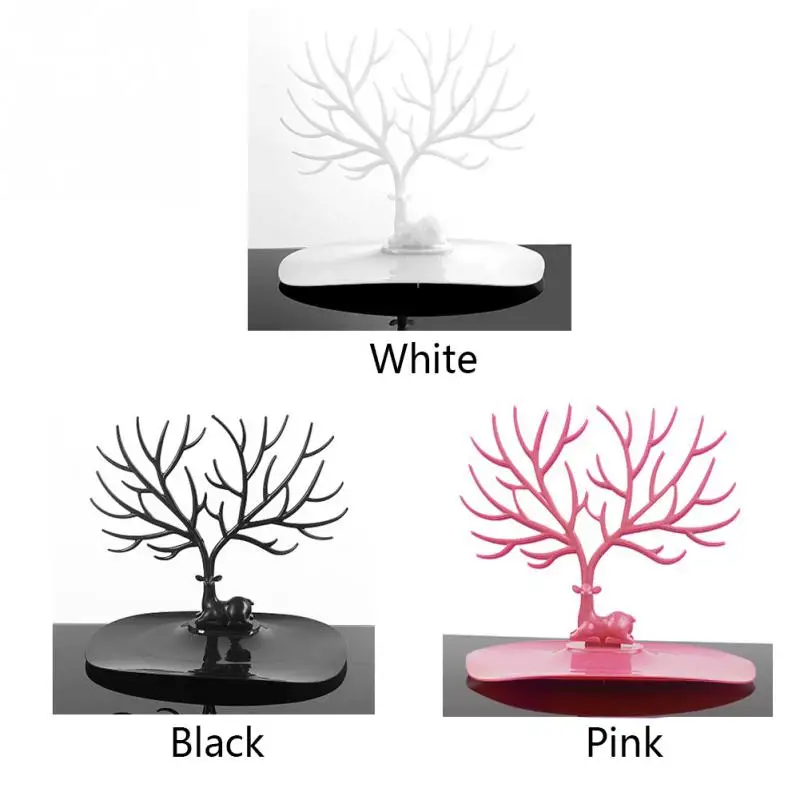 Jwelry Органайзер ожерелье серьги олень стенд дисплей держатель стойка для показа дисплей Ожерелье Органайзер белая Подставка для ювелирных