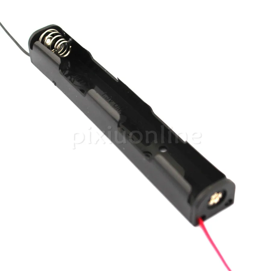 1pc J417 Straight Long Battery Junction Box Contain 2 AA Battery Series