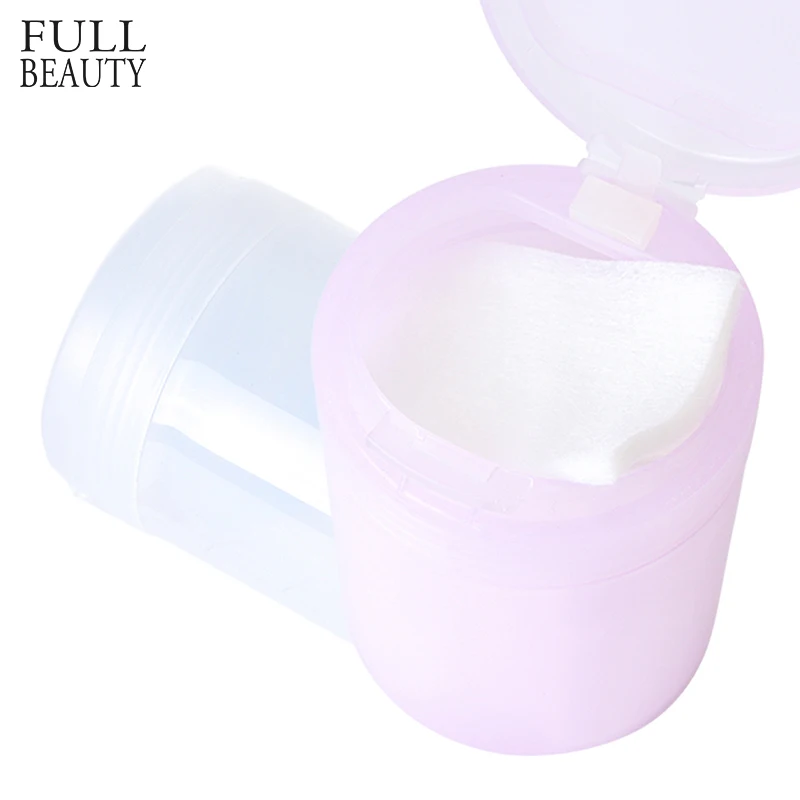 

1pcs Empty Bottle Plastic Pink White Liquid Powder Storage Organizer Case Nails Makeup Tools for Cosmetic Cotton Wiper CHA12