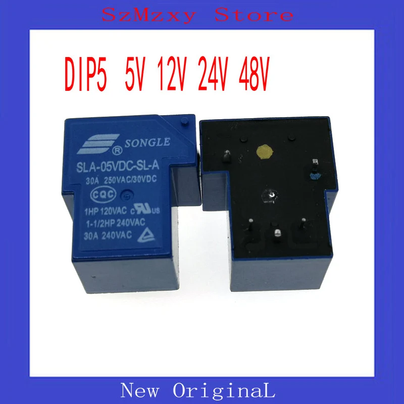 

2PCS Relay DIP5 SLA-24VDC-SL-A SLA-12VDC-SL-A SLA-05VDC-SL-A SLA-48VDC-SL-A 5V 12V 24V 48V 30A