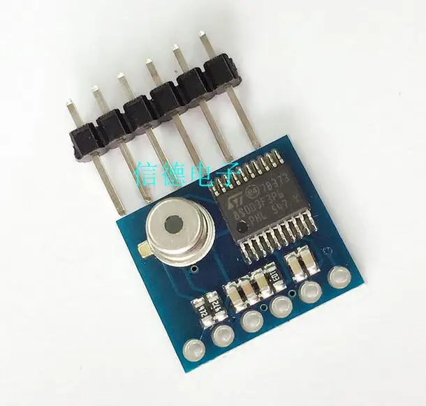 

IR human body infrared thermometer MLX90615 non contact thermometer module serial port direct output data