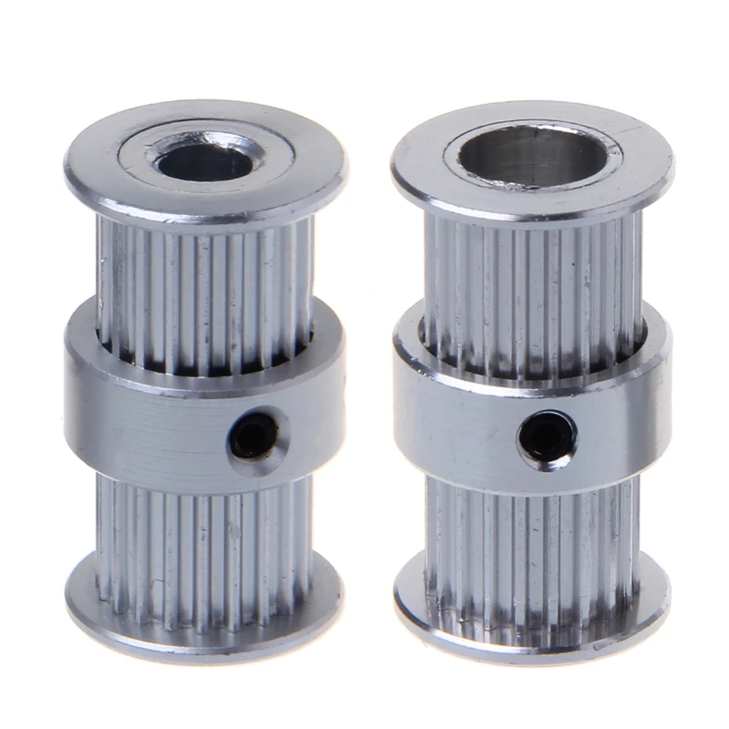 

GT2 pulley type double head GT2 20 teeth 6mm width bore 5& 8mm timing pulley for GT2 Timing belt 3D printer part