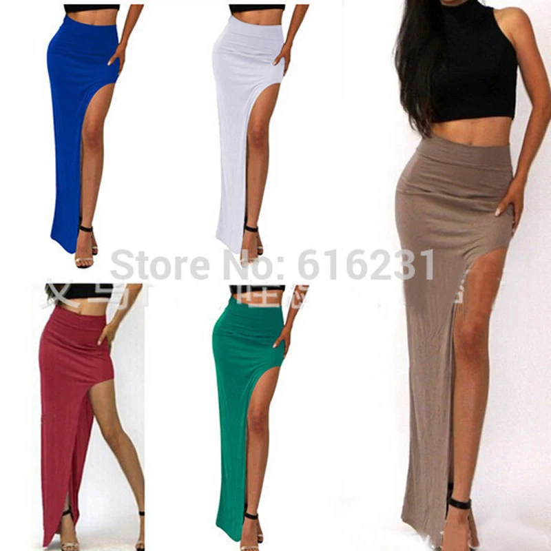 strakke maxi rok met split strakke maxi rok met split