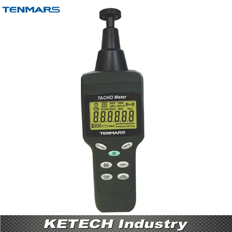 Digital Portable LCD Tachometer TM-4100