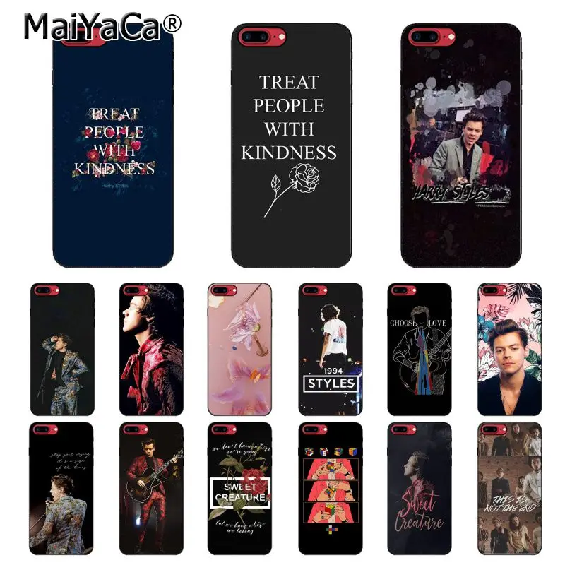 

MaiYaCa One Direction Tattoos Harry Styles Phone Case For iphone 11 Pro 11Pro Max X XS MAX 6 6S 7 7plus 8 8Plus 5 5S XR