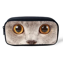 Стиль Кошельки для детей животных печати сумка для мальчиков Обувь для девочек школьная кошка узор сумка для ребенка