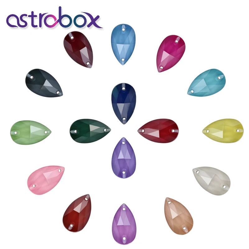 Astrobox увлекательный дизайн в виде капли пришивные стразы всех размеров K9
