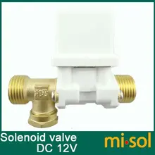 10 шт./лот DC12V Электрический электромагнитный клапан для воды, электрический магнитный клапан