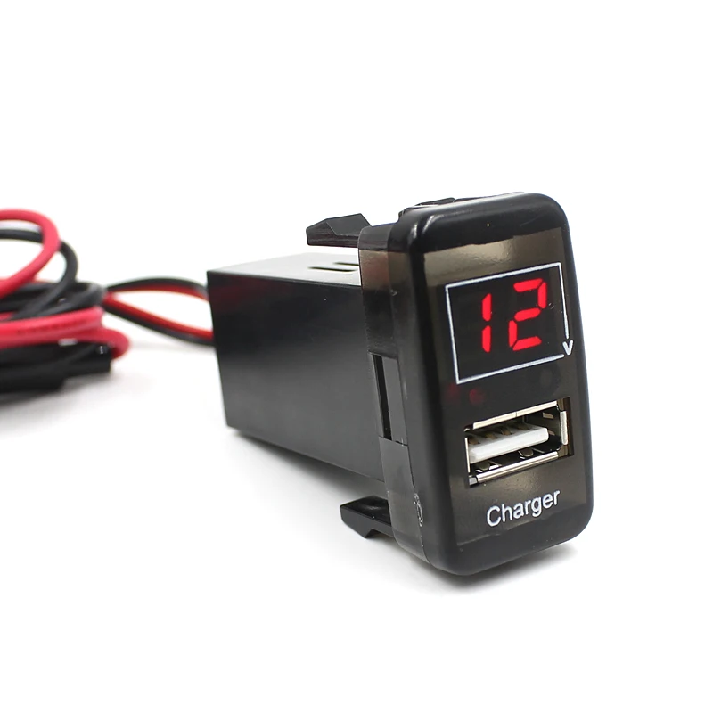 

Car 5V 2.1A USB Port Dashboard Voltmeter Phone Charger For huawei For Xiaomi mI For Iphone For Samsung Qi C For bmw e87 e83 e8 N