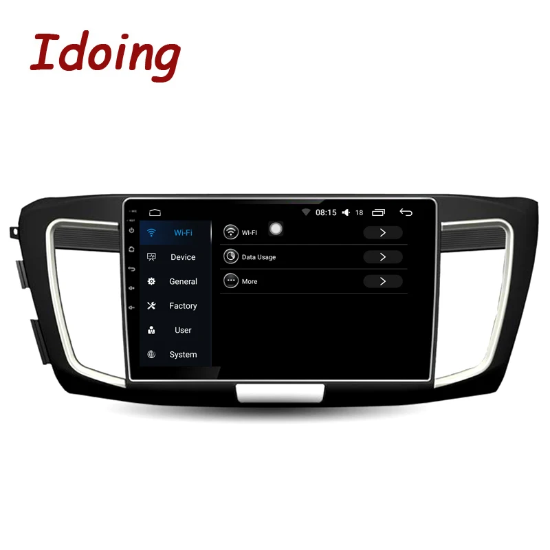 Perfect Idoing 10.2"4G+64G Octa Core Car Android 8.0 Radio Multimedia Player For Honda Accord (9 generations) GPS Navigation and Glonass 3