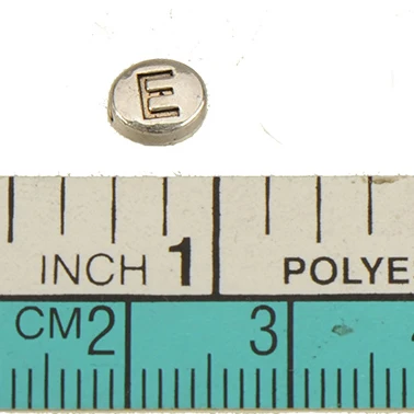 Бусины с алфавитом, подвески, браслет, ожерелье, ручная работа, овальная буква, 26, полная, а Б, плоская, серебряная, металлическая, Ювелирная фурнитура, 6*5*3 мм, 100 шт