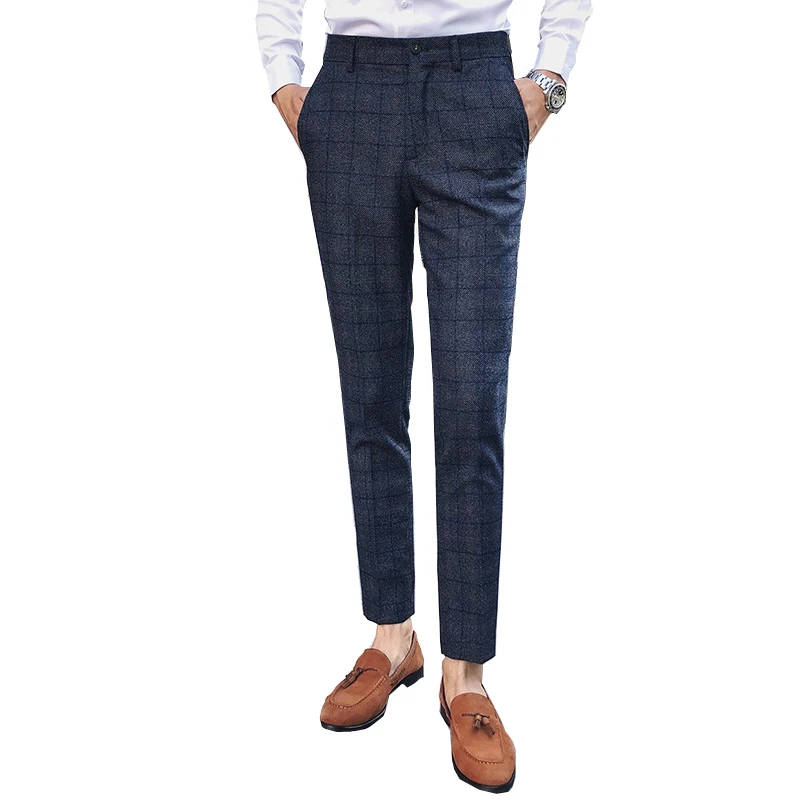 men dress pants Business Casual mens plaid pants Asia size 29 30 31 32 33 34 35 men trousers men dress pants Business Casual mens plaid pants Asia size 29 30 31 32 33 34 35 men trousers
