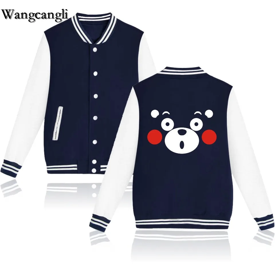 Luckyfridayf harajuku kawaii Мультфильм Kumamon японская Мужская/Женская бейсбольная одежда