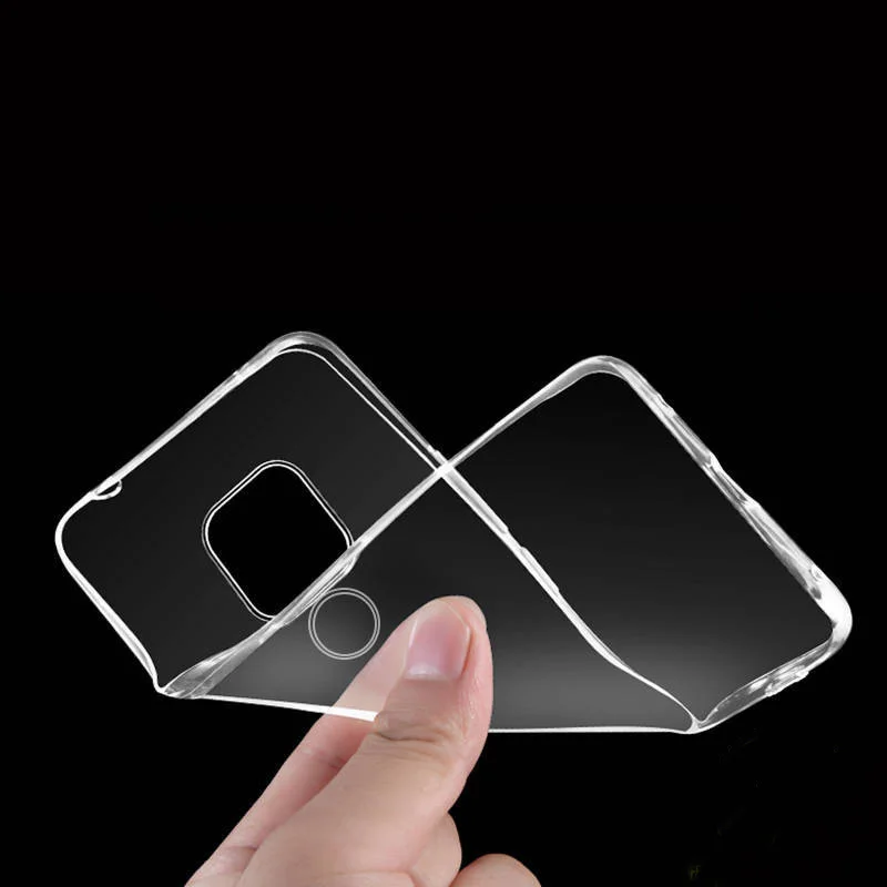 For Huawei Mate20 10 9 8 7 pro Soft Slim TPU Case Anti Slip Clear Cases Transparent Silicone For Mate S RS 20X 20pro