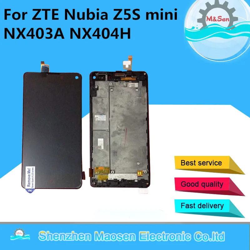 

M&Sen For 5.0" ZTE Nubia Z5S Mini NX403A NX404H LCD Screen Display+Touch Panel Digitizer Frame For ZTE Z5S Mini Assembly Lcd