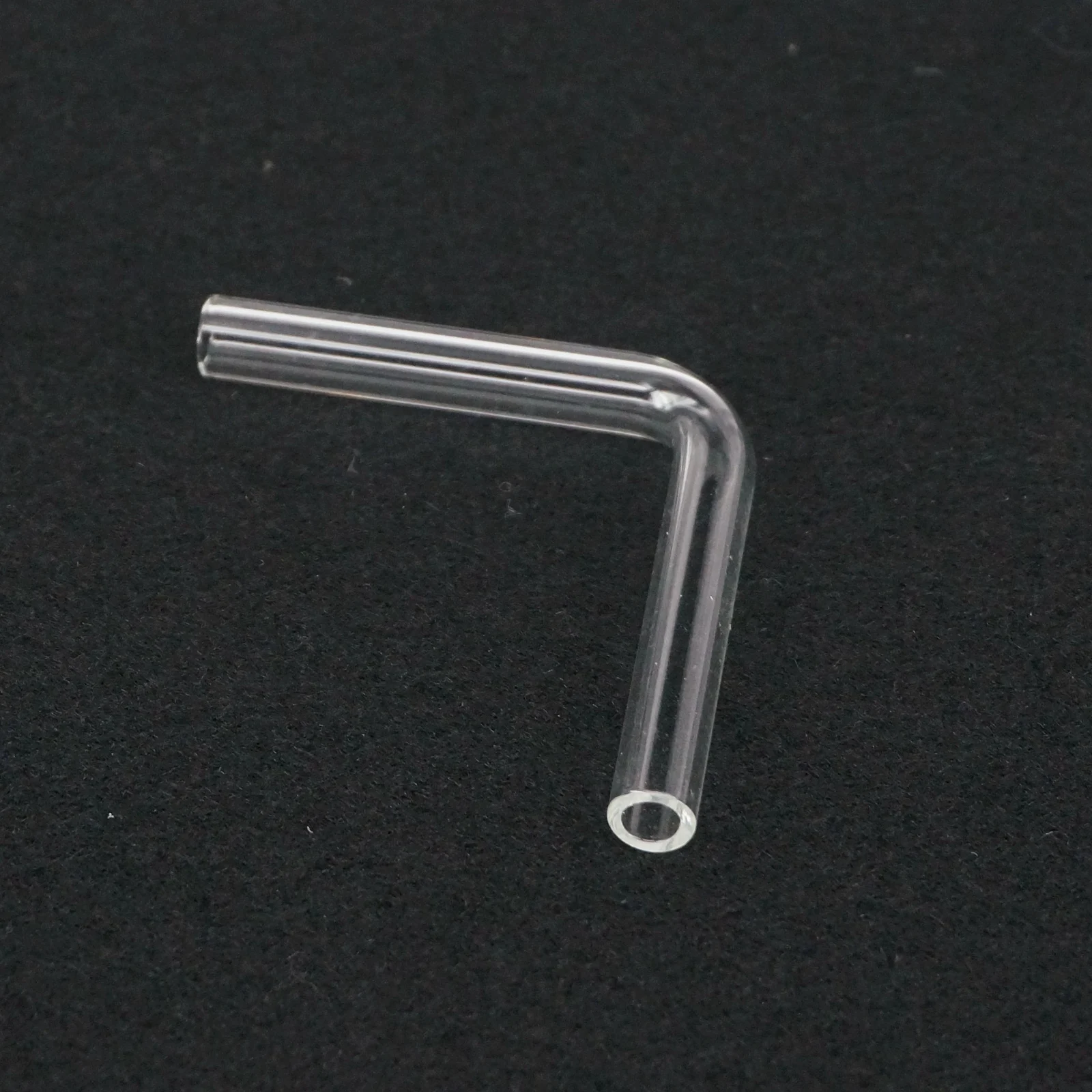 Outer Diameter 7mm 90 Degree Elbow Laboratory Glass Gas Guide Tube Adapter Glassware Length 50mm 5pcs Lab Glass Adapter