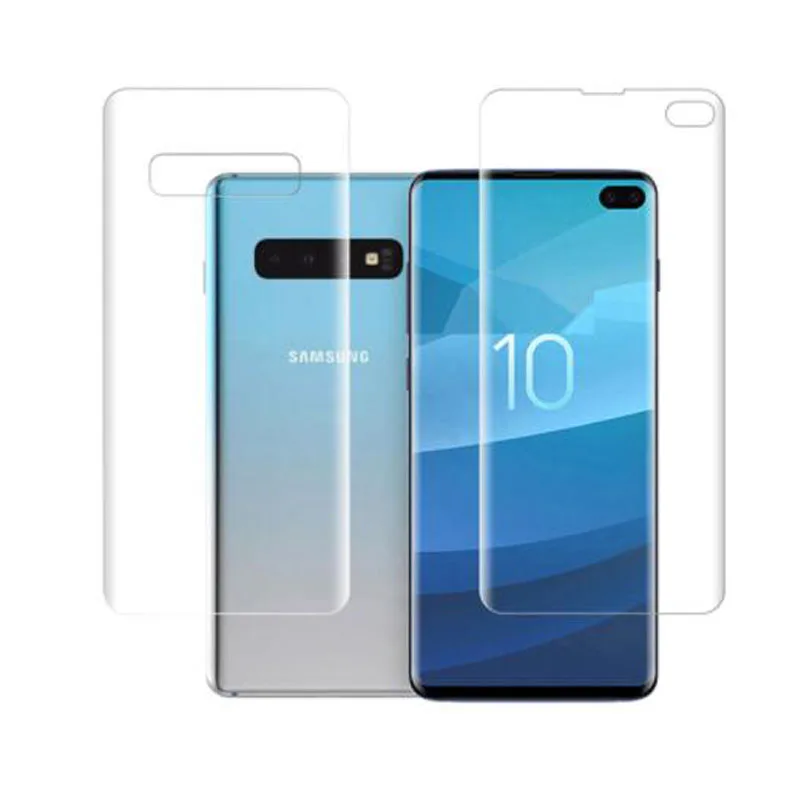 

3D TPU Full Coverage Front Back Rear Clear Film for Samsung Galaxy S10 Plus S10E Screen Protector Protective Cover (NOT GLASS)