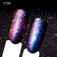 Mtssii 1Bottle Irregular Chameleon Effect Nail Glitter Shinning Powder Manicure Dust DIY Nail Art Decorations