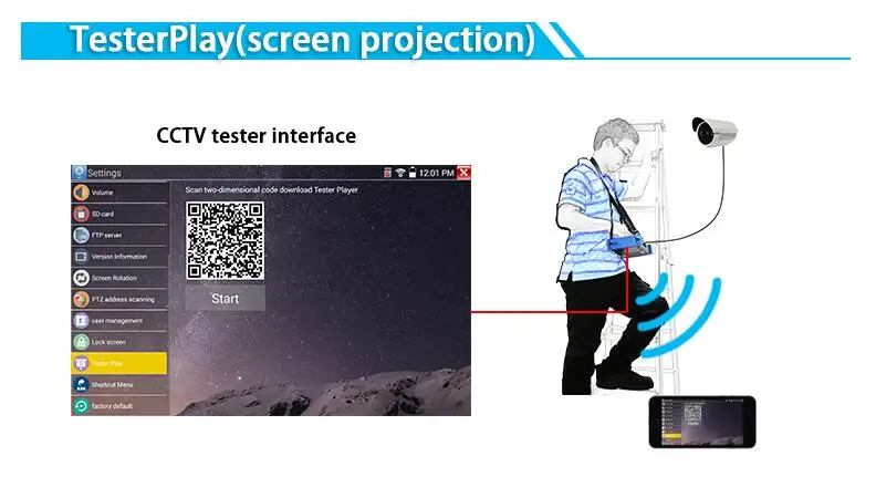 9800 плюс 4 K H.265/H.264 тестер систем Скрытого видеонаблюдения с дисплеем 8MP CVI TVI AHD SDI аналоговая ip-камера тестер (мультиметр, TDR, определитель