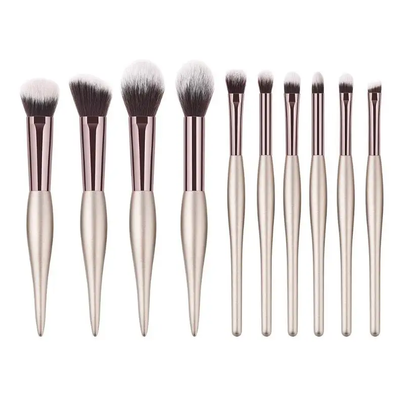 

10Pcs Professional Makeup Brushes Set Eye Shadow Foundation Powder Eyeliner Eyelash Lip Make Up Brush Cosmetic Beauty Tool Kit