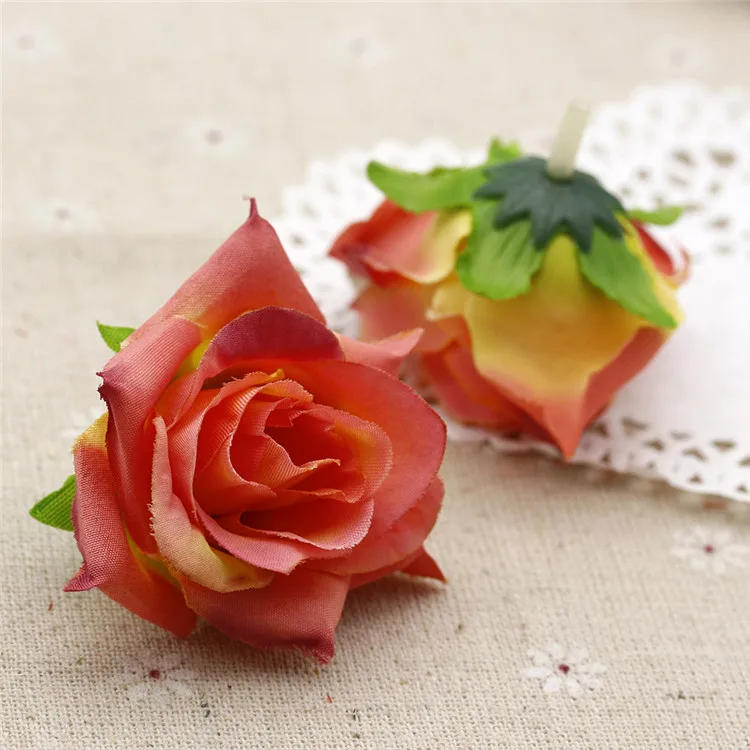 

5PCS artificial flowers Rose for wedding arch Home Garden Birthday Party Decoration Supplies 4.5CM