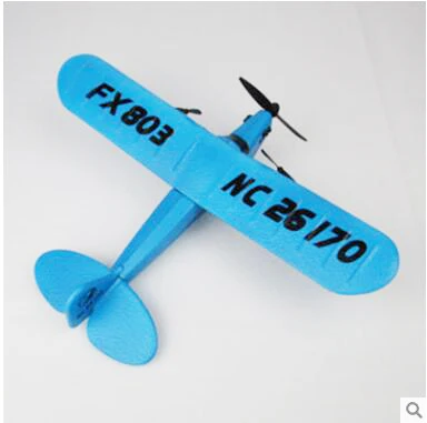 RC Самолет RTF 2CH HL803 EPP Материал RC модель самолета RC планер дроны уличные игрушки идея подарка - Цвет: Blue