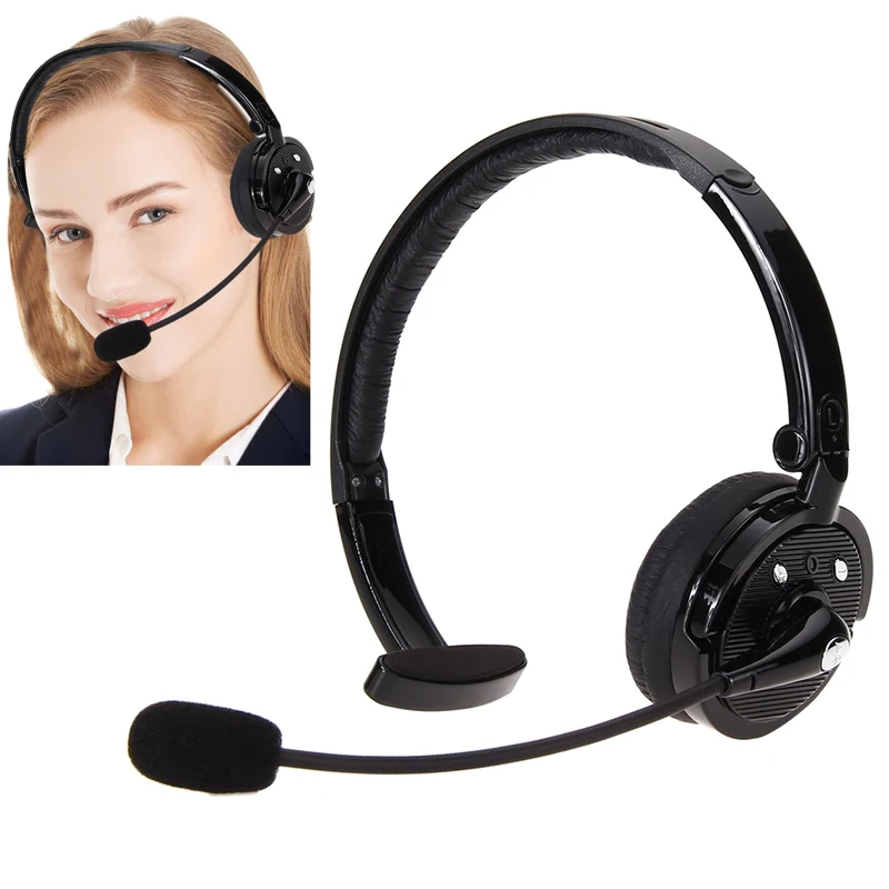Bluetooth Headset Earphone Over Head Wireless For Sport Business Trucker Drivers UY8