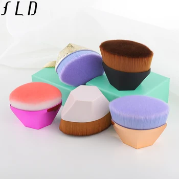 

FLD 1Pcs 14 Colors Premium Foundation Brush Powder Face Makeup Brush Cosmetic Tools Kit High Quality Portable Beauty Essential