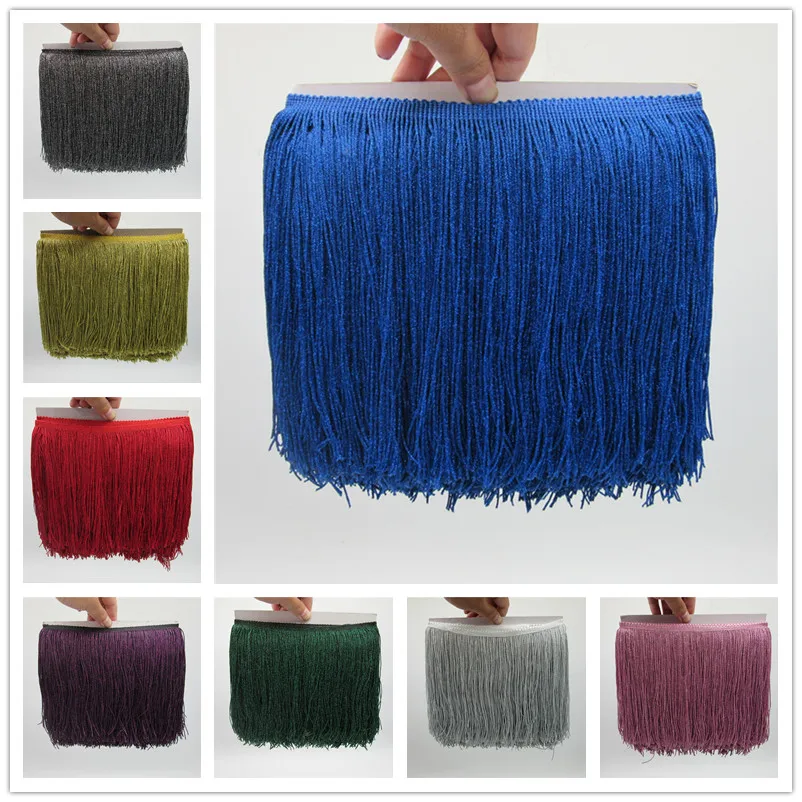 YY tesco 10 Meters Polyester Lace Tassel Fringe Lace Trim