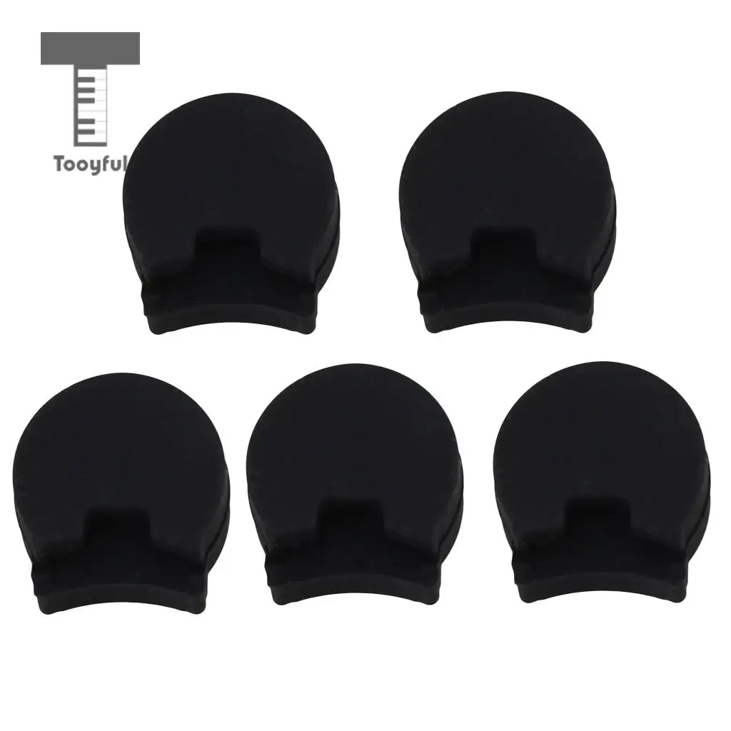 5pcs Thickness 10mm Black Rubber Clarinet Oboe Thumb Rest Cushion Pad Protector Comfortable Woodwind Instrument Parts