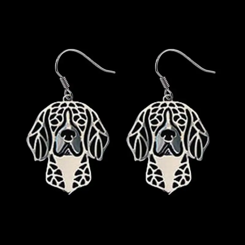 

2019 Fashion Silver Plated Beagle Dog Earrings Women's Jewelry Alloy Animal Earrings