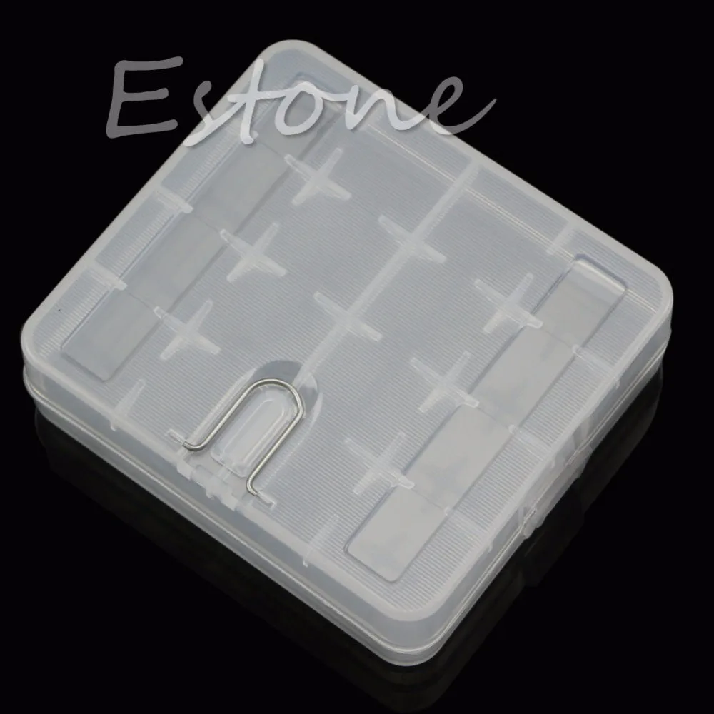 

OOTDTY Portable Hard Plastic Battery Case Holder Storage Box for 4 x 18650 Batteries