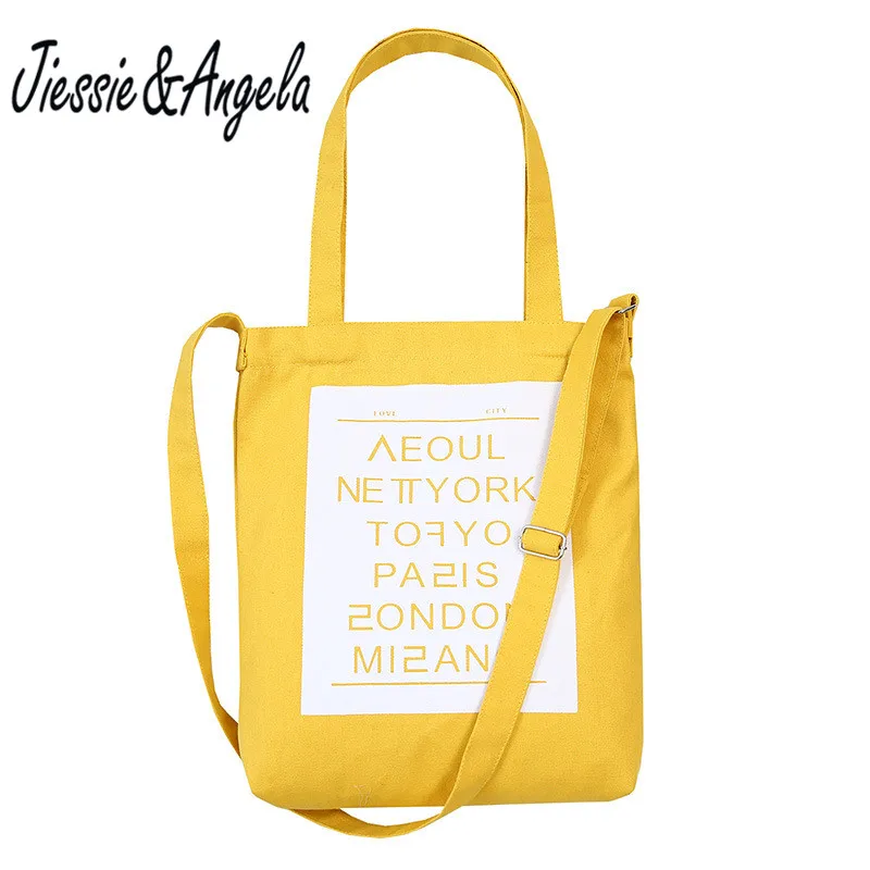 

Jiessie & Angela fashion vintage laptop shoulder bag women canvas bags women messenger bag large capacity casual canvas bags