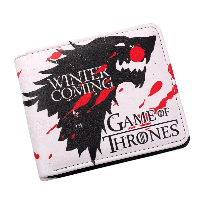 Кошелек "Игра престолов" дом Старков из серии Winterfell с логотипом Bi Fold Мужской кошелек для денег