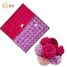 50 шт./кор. искусственного цветка гвоздики головы мыло ручной работы украшение дома креативные женские подарок ко Дню гвоздики в виде лепестков Мыло Цветок