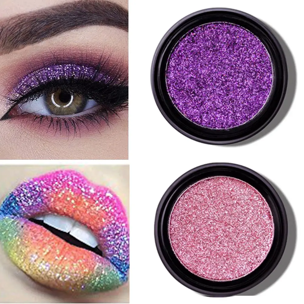 1Pc Waterproof Glitter Sequins Metallic Eyeshadow Long Lasting Eye