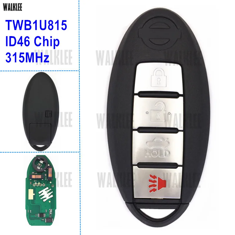 Дистанционный смарт-ключ WALKLEE для Nissan Sunny Teana Sylphy Sentra Versa номер модели: TWB1U815 FCC ID: