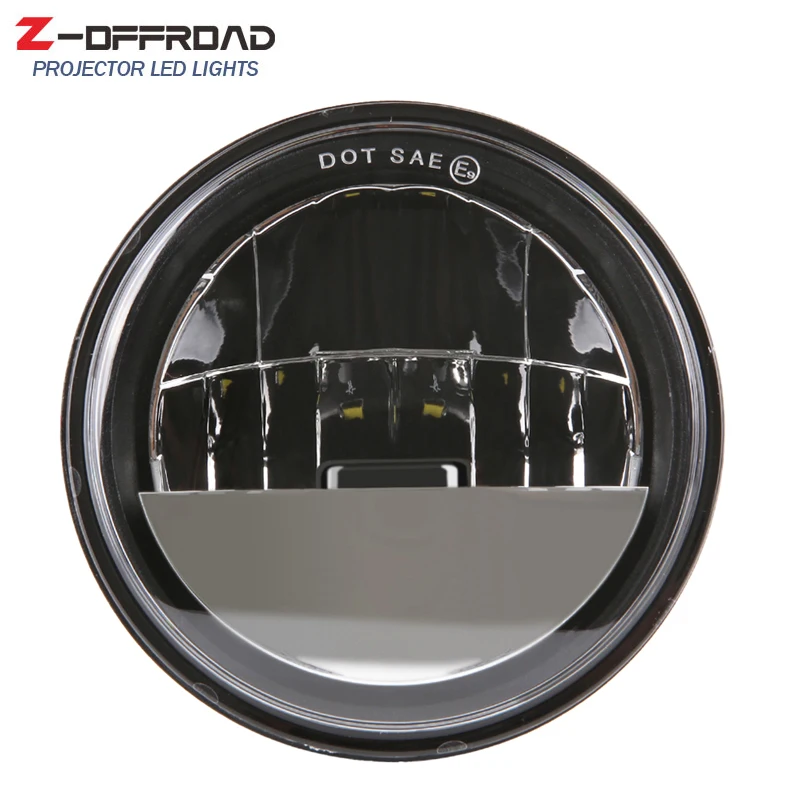 Черный 4 1/2 &quotled лампы ближнего света для Электра Glide Road King круглый 5 дюймов