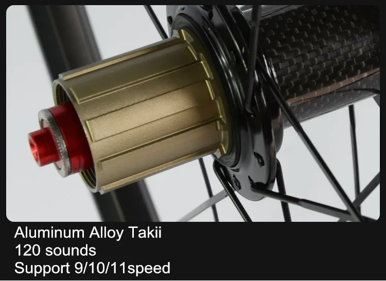 Discount MTB Carbon Fiber hub wheelset 26/27.5inch bicycle wheels front 2 rear 5 sealed bearings Aluminum alloy rim mountain bike wheels 3