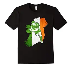 Ирландия rugbing футболка для ирландских rugbing Вентиляторы и игроков футболки с круглым вырезом Лето Личность Мода Для мужчин Футболки для
