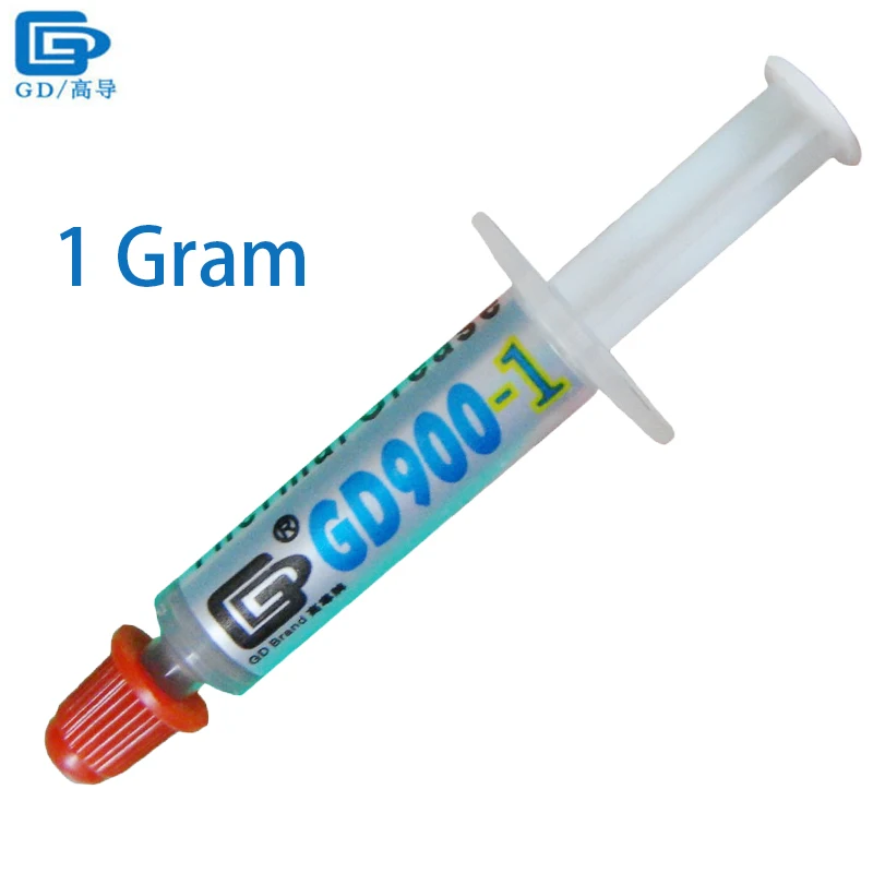 

GD900-1 Thermal Conductive Grease Paste Silicone Plaster Heat Sink Compound Net Weight 1 Gram Containing Silver SSY1