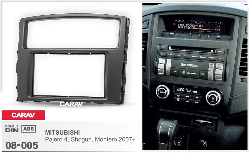 CARAV 08-005 Высокое качество радио dash mount kit стерео установка для MITSUBISHI Pajero, Shogun, Montero 2007+ 2-DIN