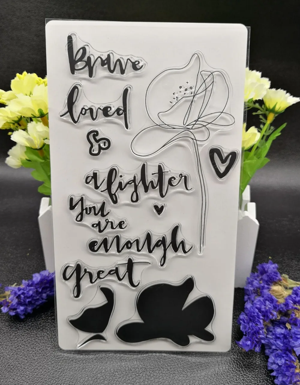 Flower Clear Silicone Rubber Stamp for DIY scrapbooking/photo album Decorative craft A69 | Дом и сад