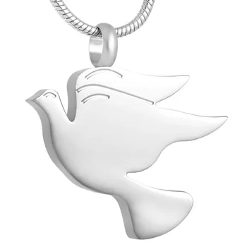 

11.11 Stainless Steel Peace Dove Cremation Ashes Urn Pendant for Loved One,Mutil-colored Animal Bird Keepsake Jewelry Urns