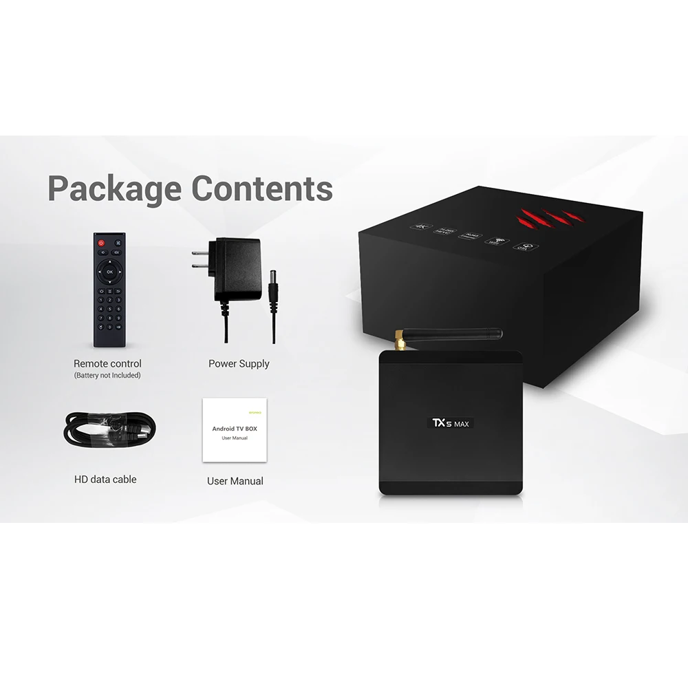 TX5 MAX Android 8.1 Oreo Amlogic S905X2 4GB/32GB Quad Core TV BOX 2.4G 5G Dual Wifi 1000M H.265 4K HD set top box (TX6 X99 ) P40 TX5 MAX Android 8.1 Oreo Amlogic S905X2 4GB/32GB Quad Core TV BOX 2.4G 5G Dual Wifi 1000M H.265 4K HD set top box (TX6 X99 ) P40