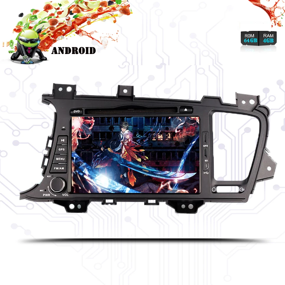 Clearance 4GB RAM 64G Octa Core Android 9.0 Car DVD GPS Navigation Multimedia Player Car Stereo for Kia K5 Optima 2014 Headunit Raido Wifi 4