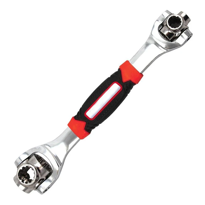 05 JDSR 8 in 1 Metric Swivel Wrench Ratchet Wrench Tiger Wrench Spanner Socket Wrench Dog Bone Style Car Repair Tool Hand Tools